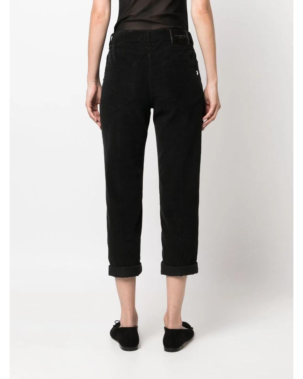Dondup Black Koons Loose Fit Jeans