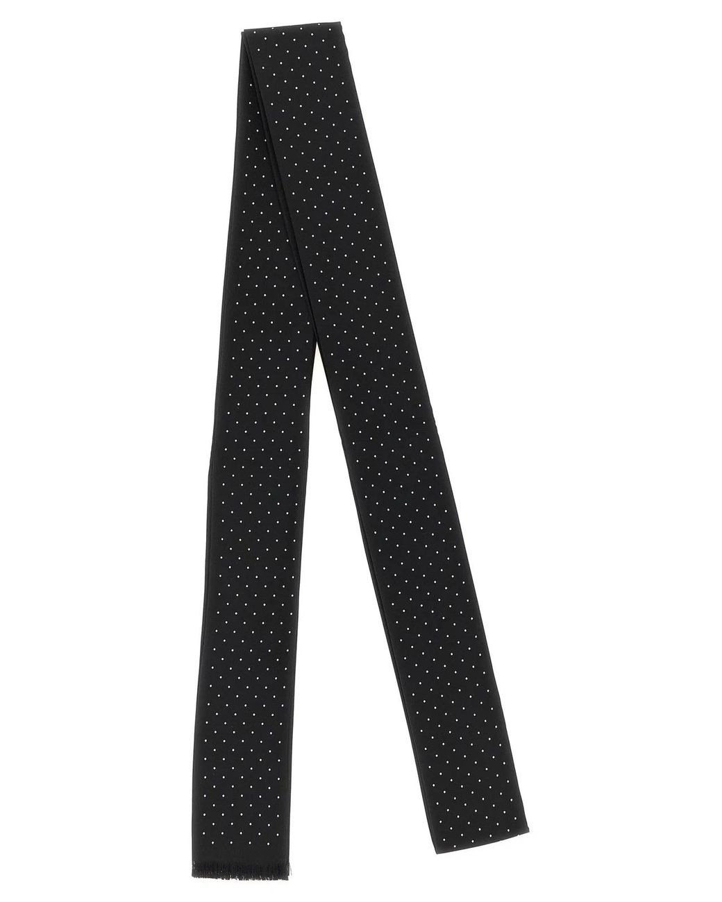 Tom Ford Black Polka Dot Scarf for men