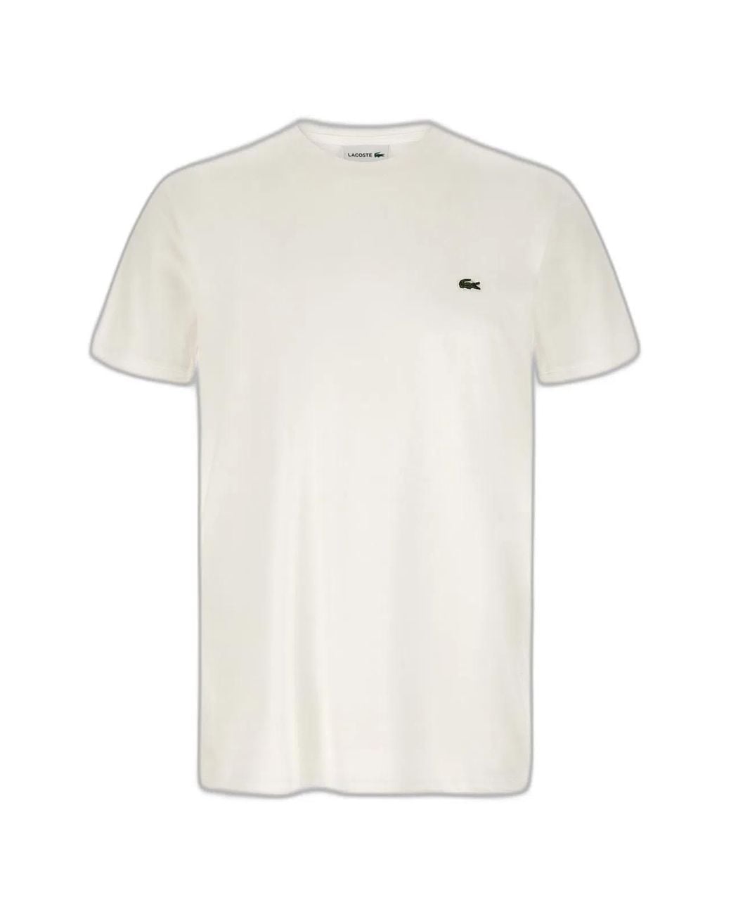 Lacoste White Pima Cotton T-Shirt for men