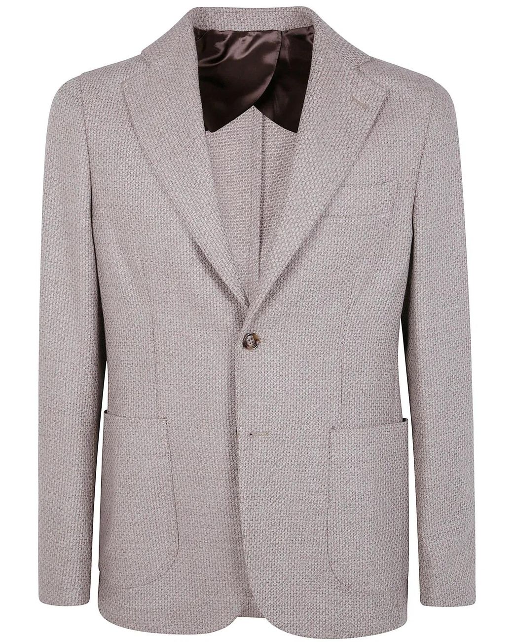 Barba Napoli Gray "Bactive Mono" Jacket for men