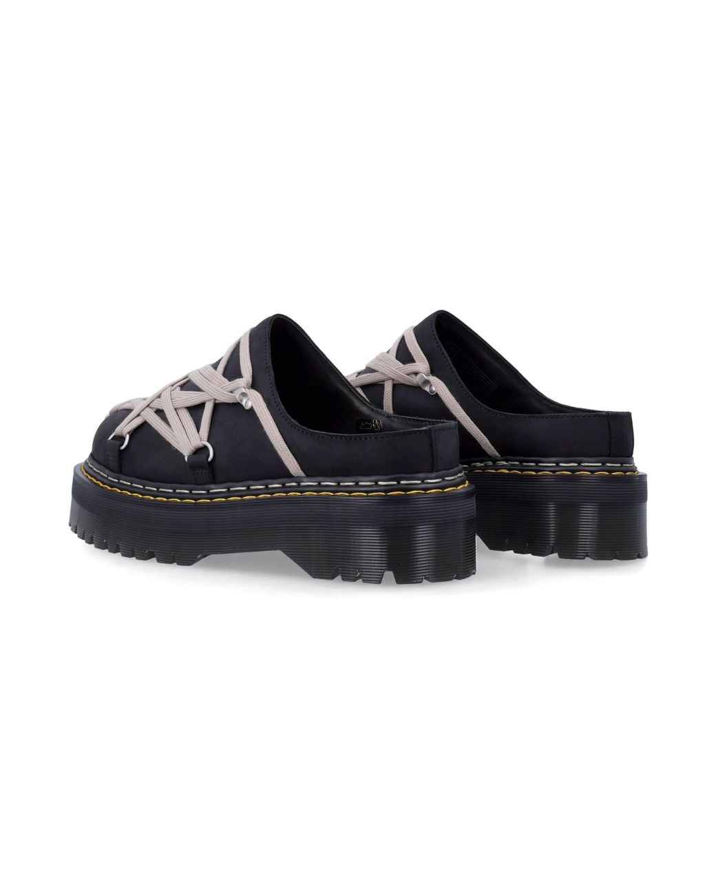 Dr. Martens Black Rick Owens X Dr Martens Rick Owens X Dr. Martens Quad Sole Megalace Mules for men