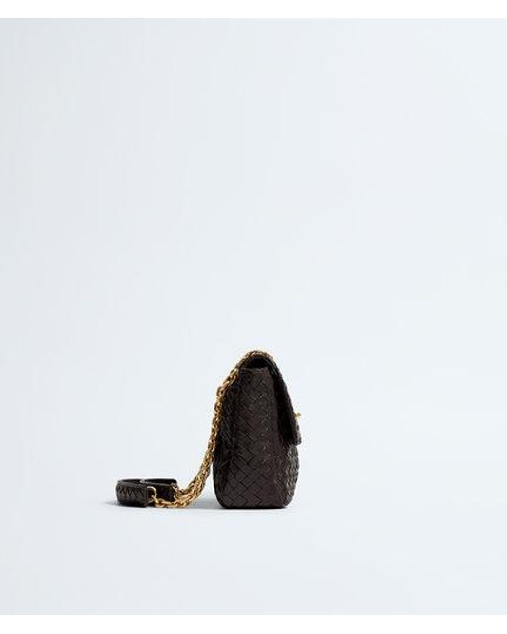 Bottega Veneta Black Intrecciato Shoulder Bag