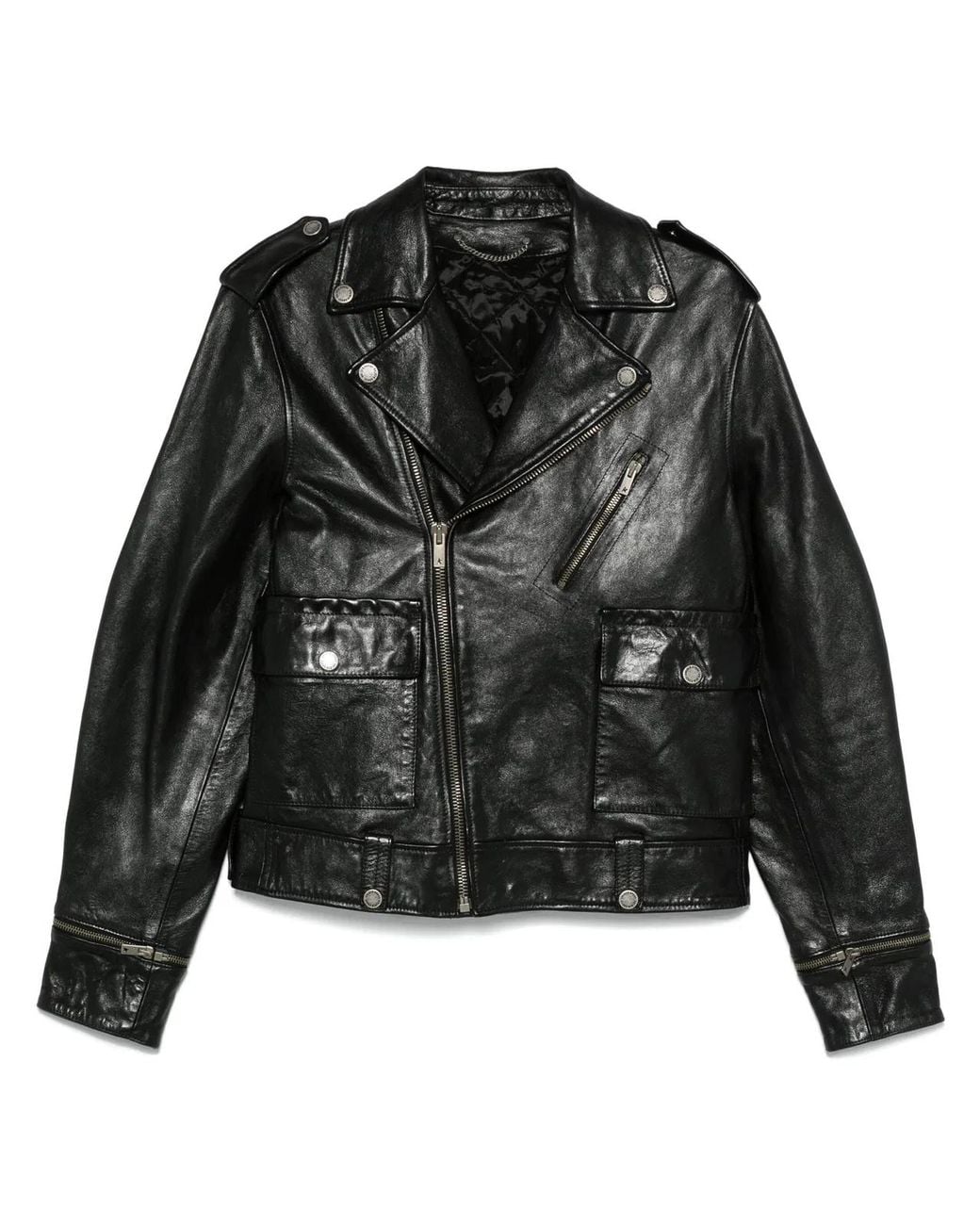 Golden Goose Deluxe Brand Black Journey M's Jacket Chiodo Nappa Wax for men