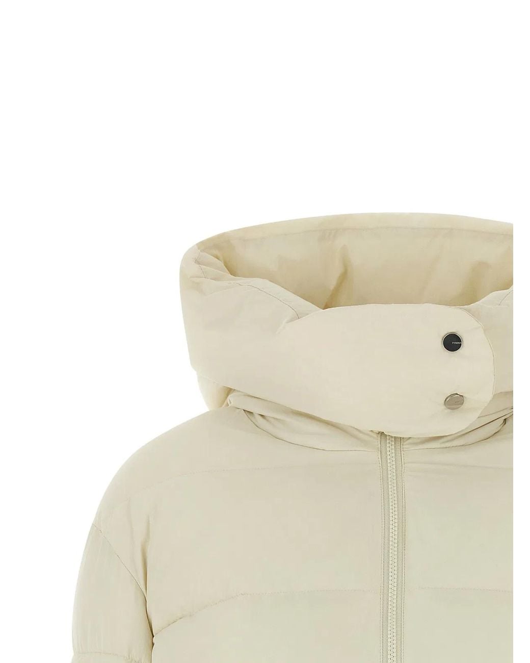 Pinko Natural 'Love Birds' Logo Down Jacket
