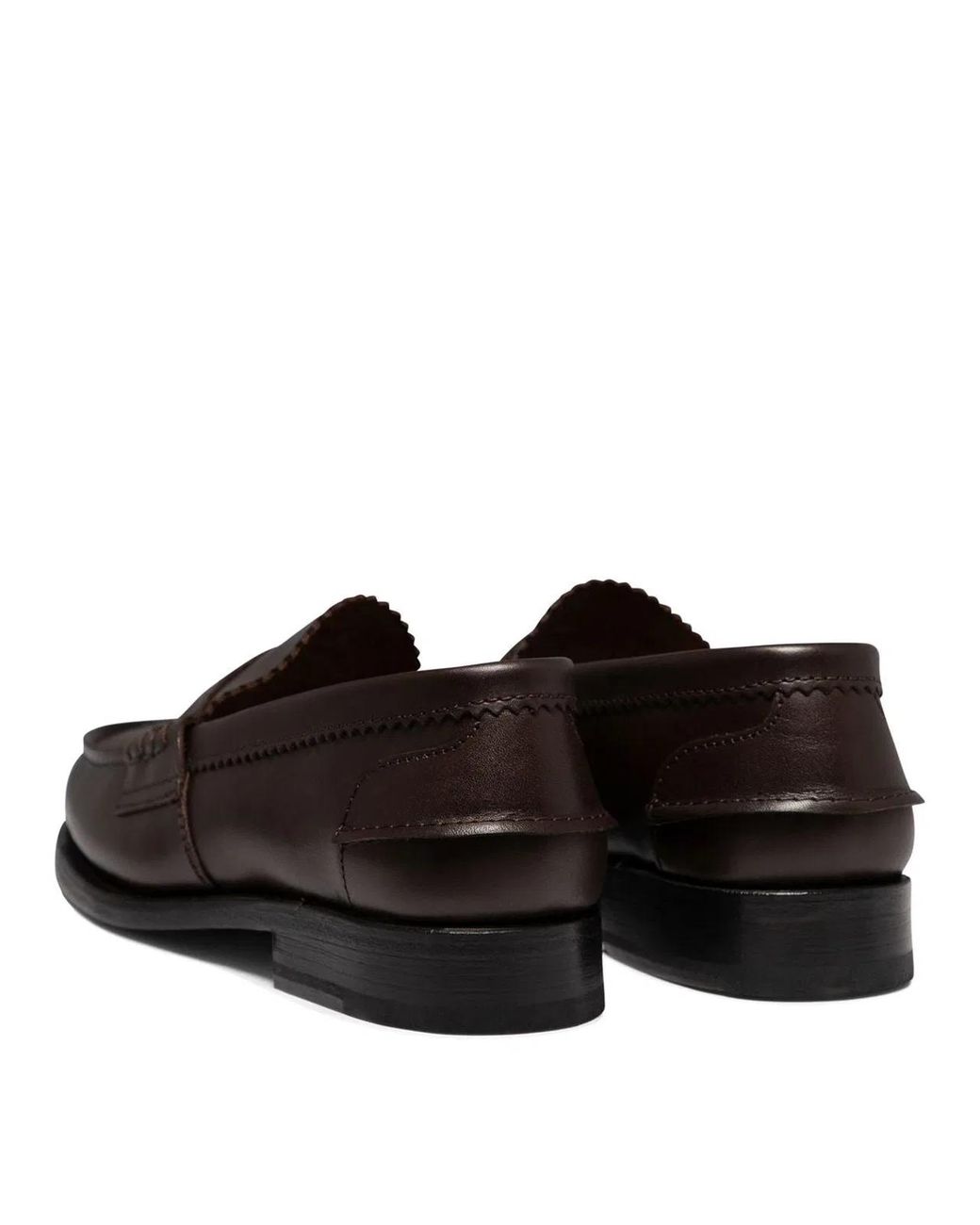 Saxone Of Scotland Black "Arran" Loafers for men