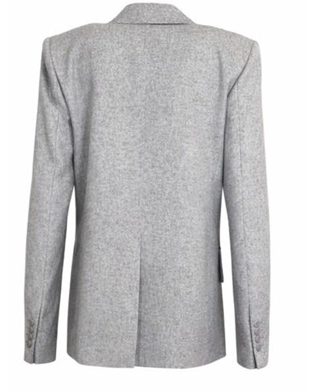 Max Mara Gray Light Virgin Wool Jacket