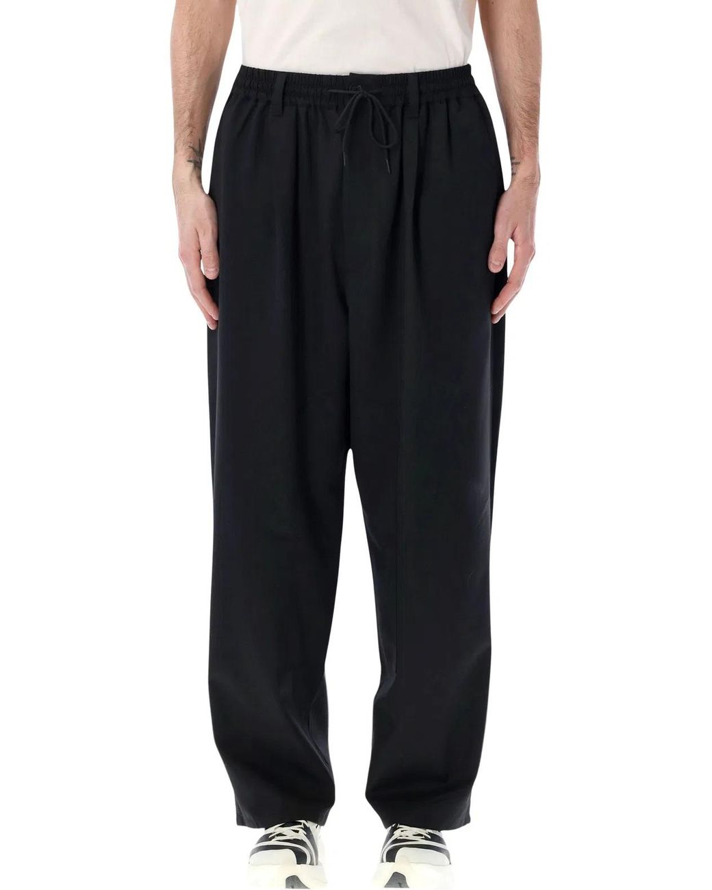 Y-3 Black Wool Blend Joggers