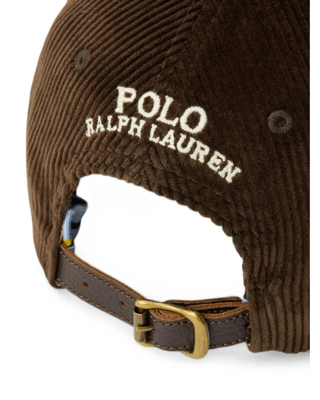 Polo Ralph Lauren Brown Corduroy Baseball Cap for men