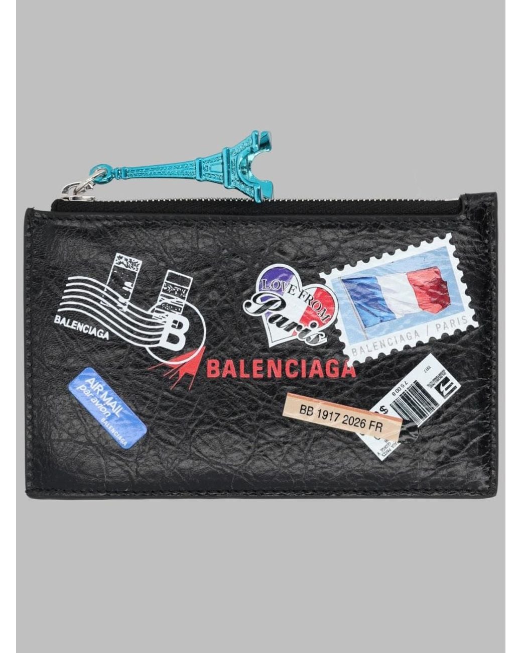 Balenciaga Gray Portamonete Con Portacarte for men