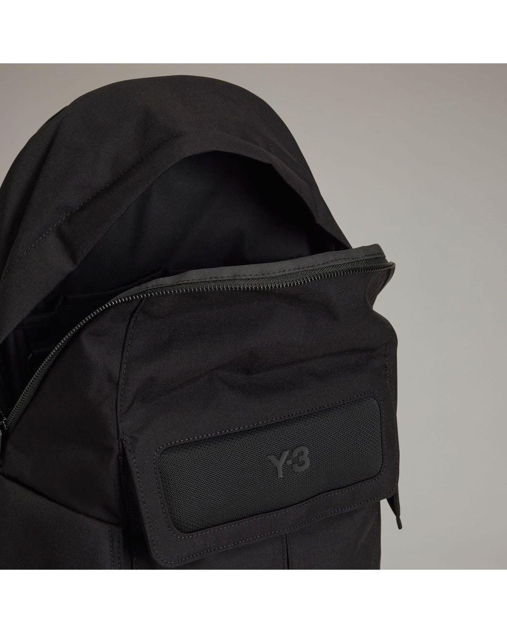 Y-3 Black Logo Backpack for men