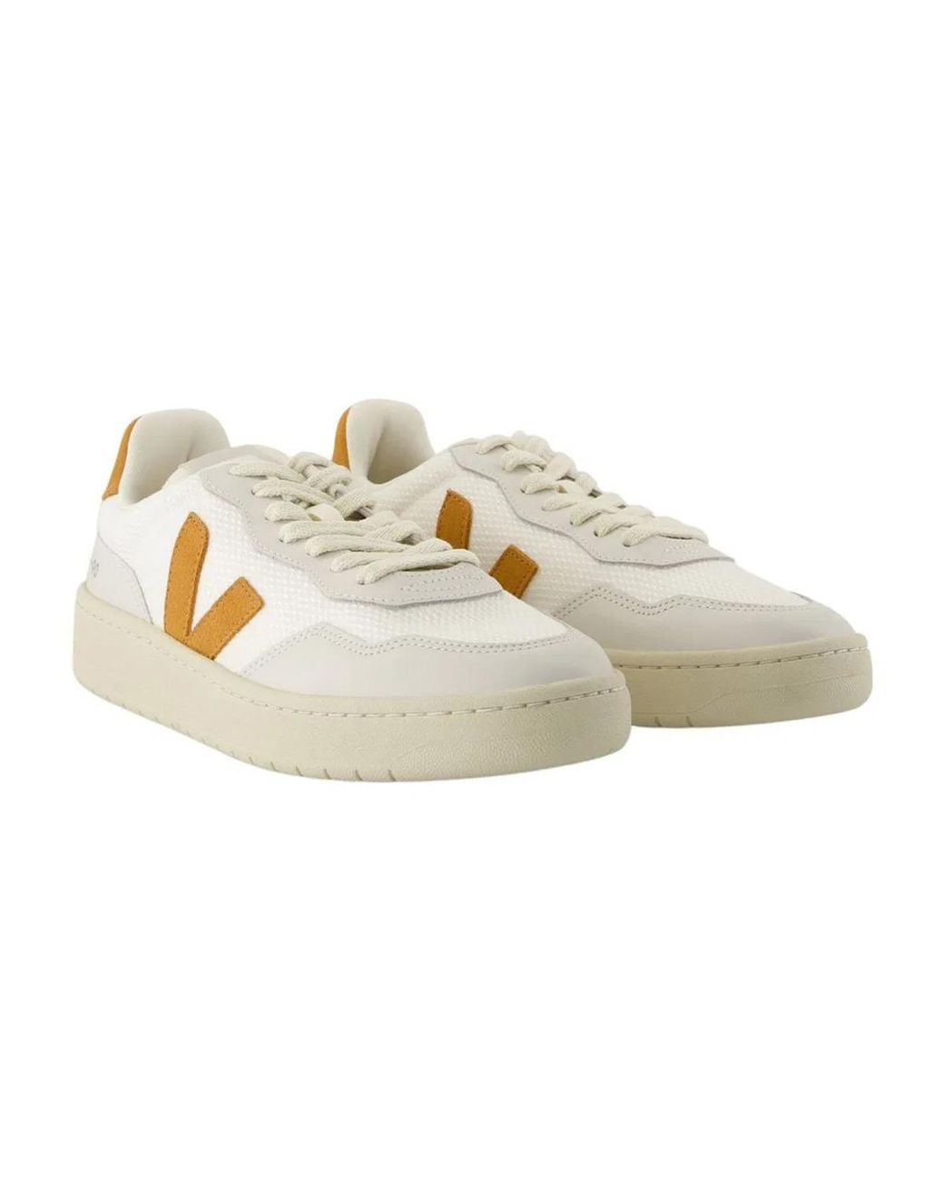 Veja White V-90 Sneakers