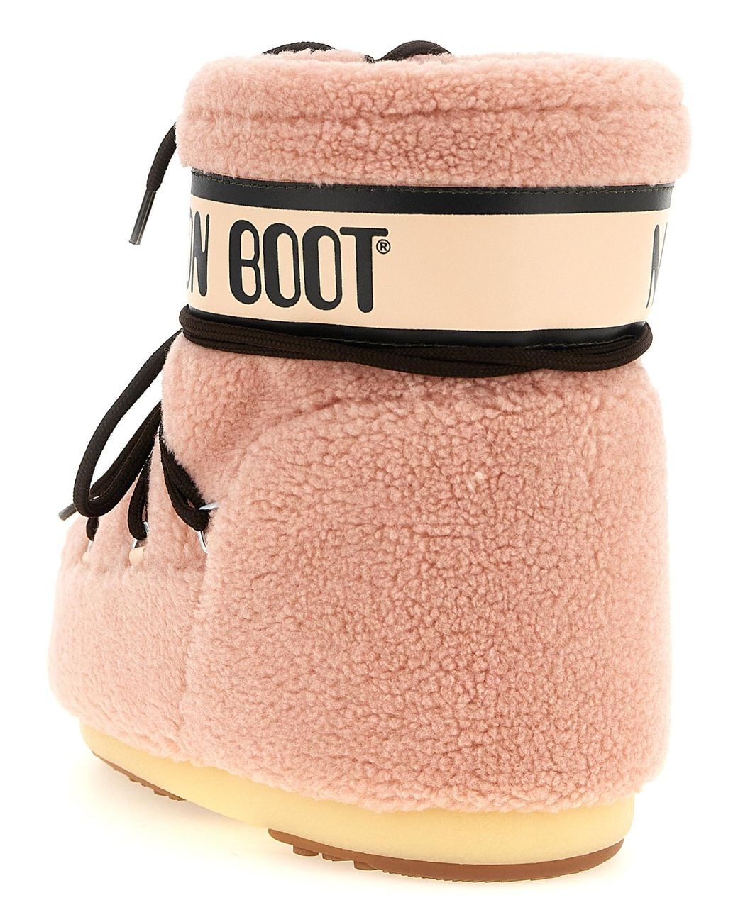 Moon Boot Brown Icon Low Fleece Ankle Boots