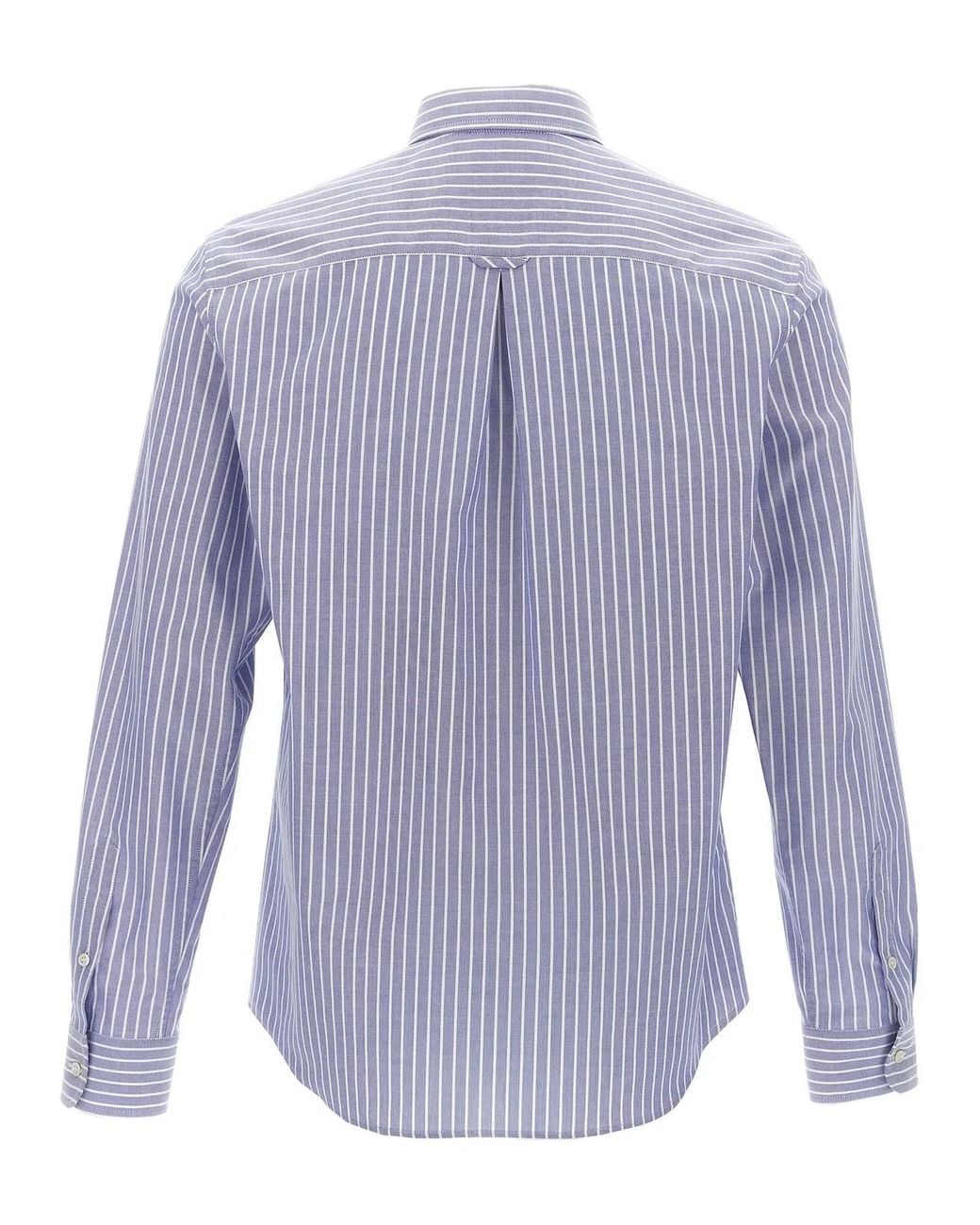 Valentino Garavani Blue Striped Shirt for men