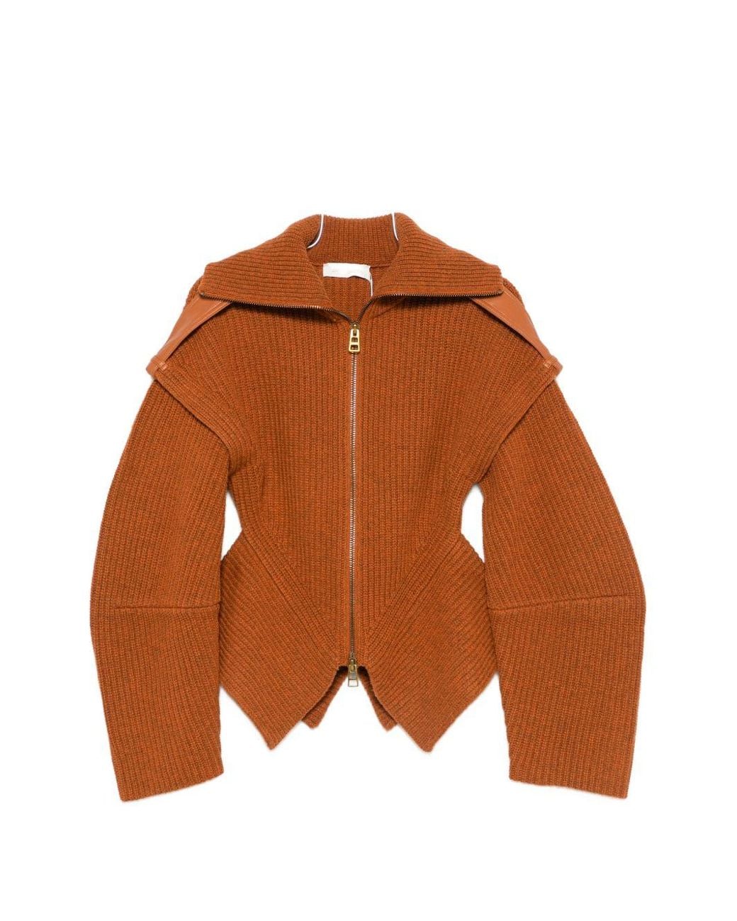 Zimmermann Brown Valiant Wool Cardigan