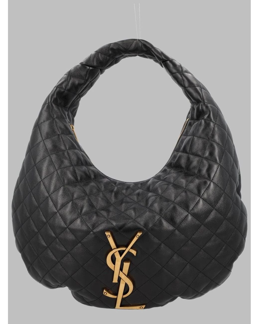 Saint Laurent Gray Borsa "Icare Hobo"