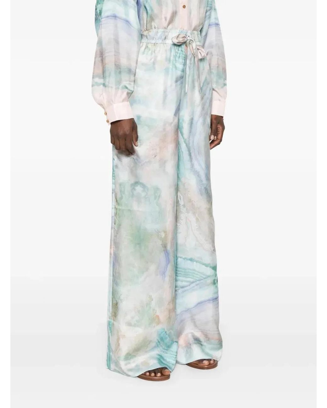 Zimmermann Blue Illuminate Pants