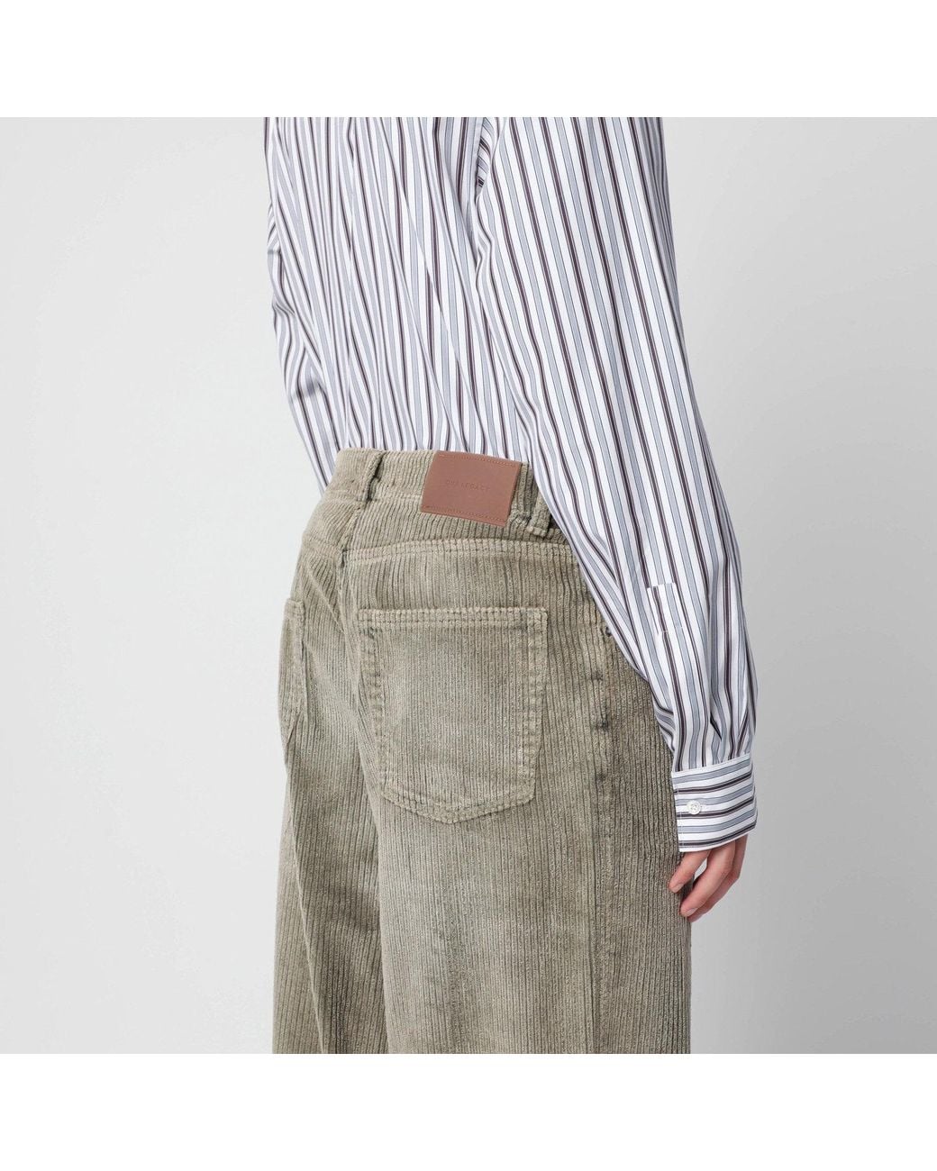 Our Legacy Gray Vast Cut Corduroy Trousers for men