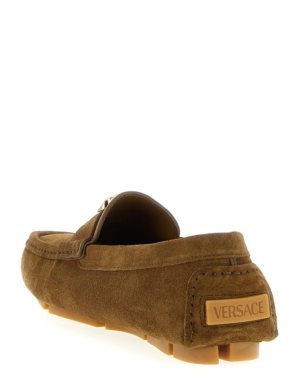 Versace Brown 'La Medusa' Loafers for men