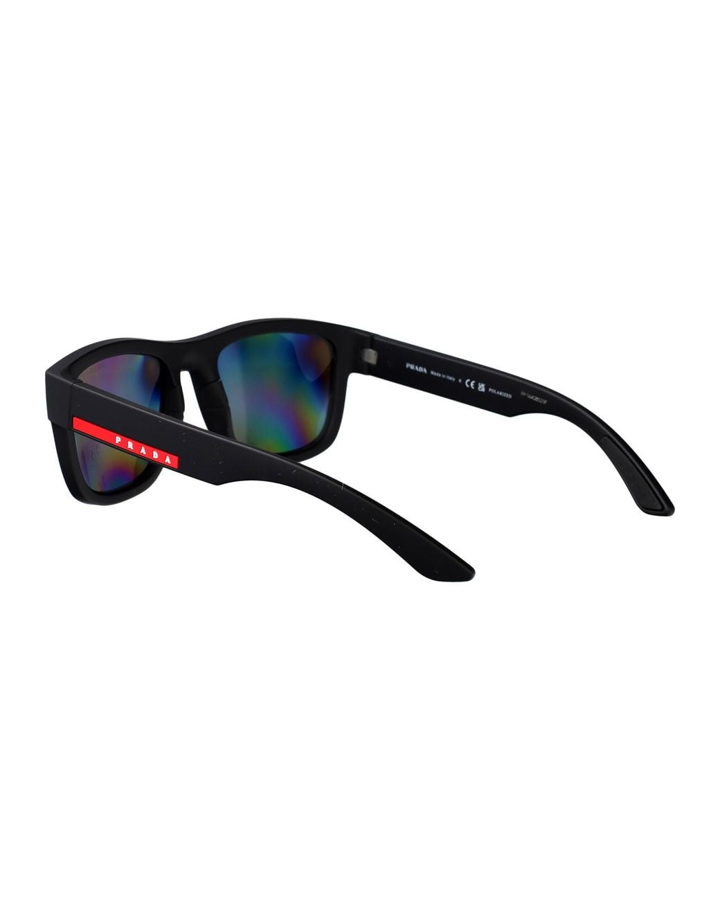 Prada Linea Rossa Blue Rubber Nylon Sunglasses for men