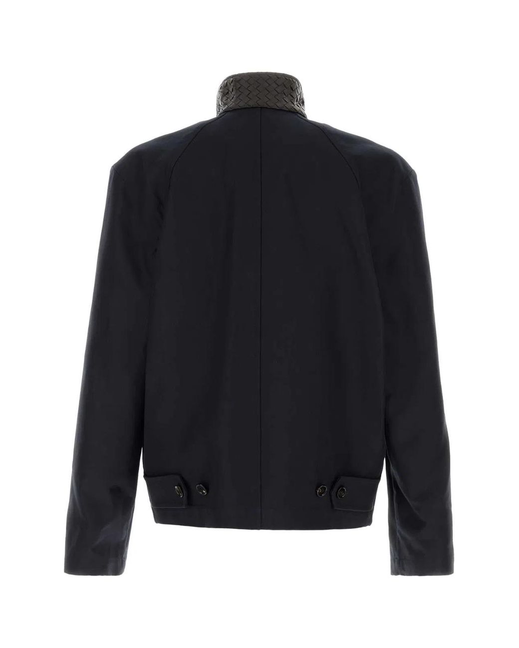 Bottega Veneta Blue Gabardine Harrington Jacket for men