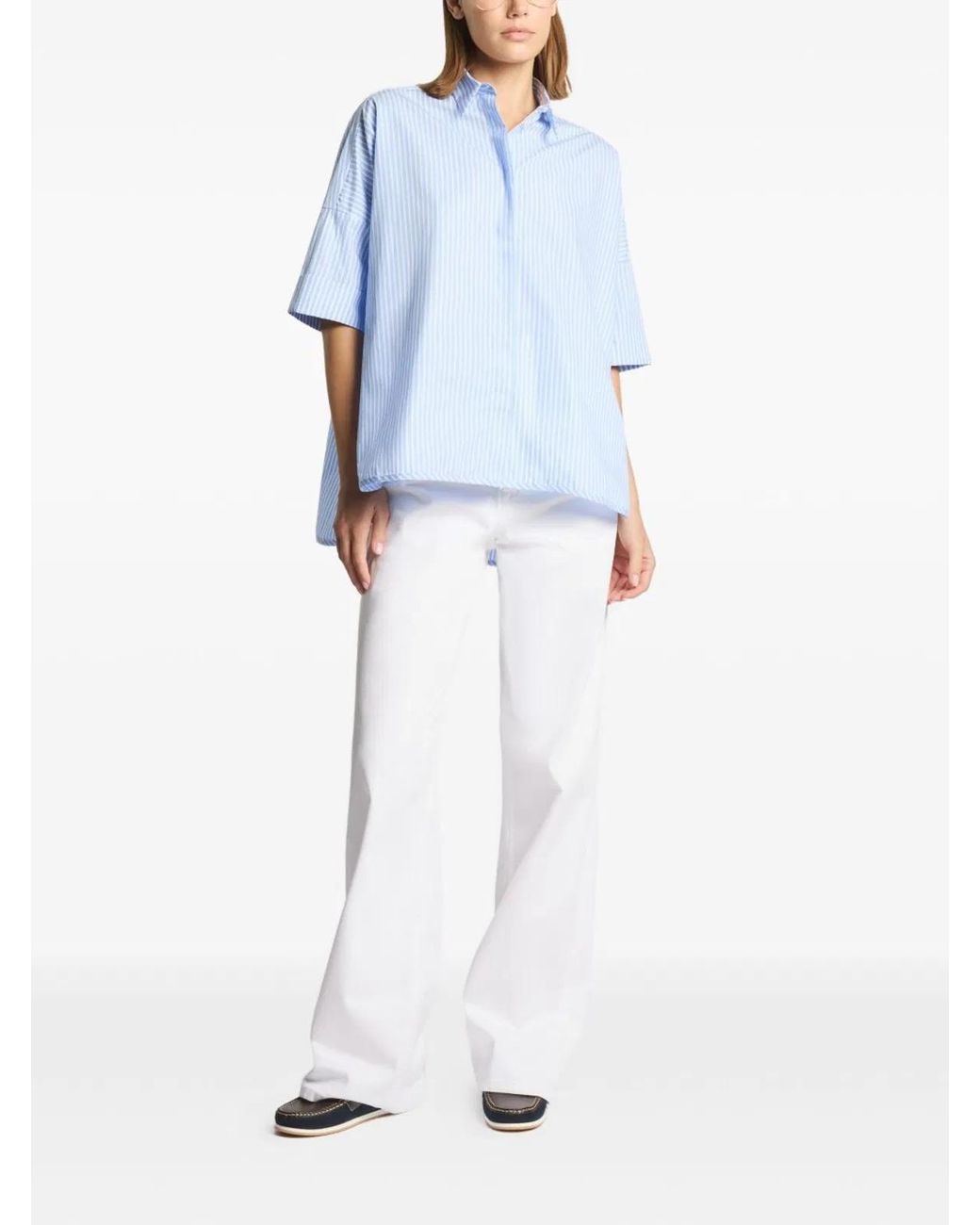 Fay Blue Cotton Shirt