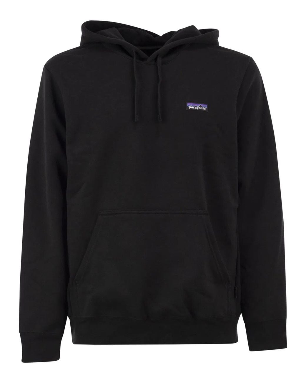 Patagonia Black Recycled Materials Hooded Sweatshirt for men