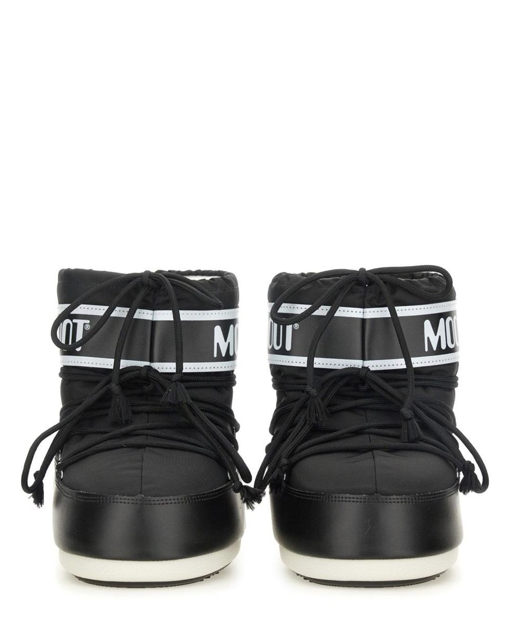 Moon Boot Black Icon Low Nylon Boots for men