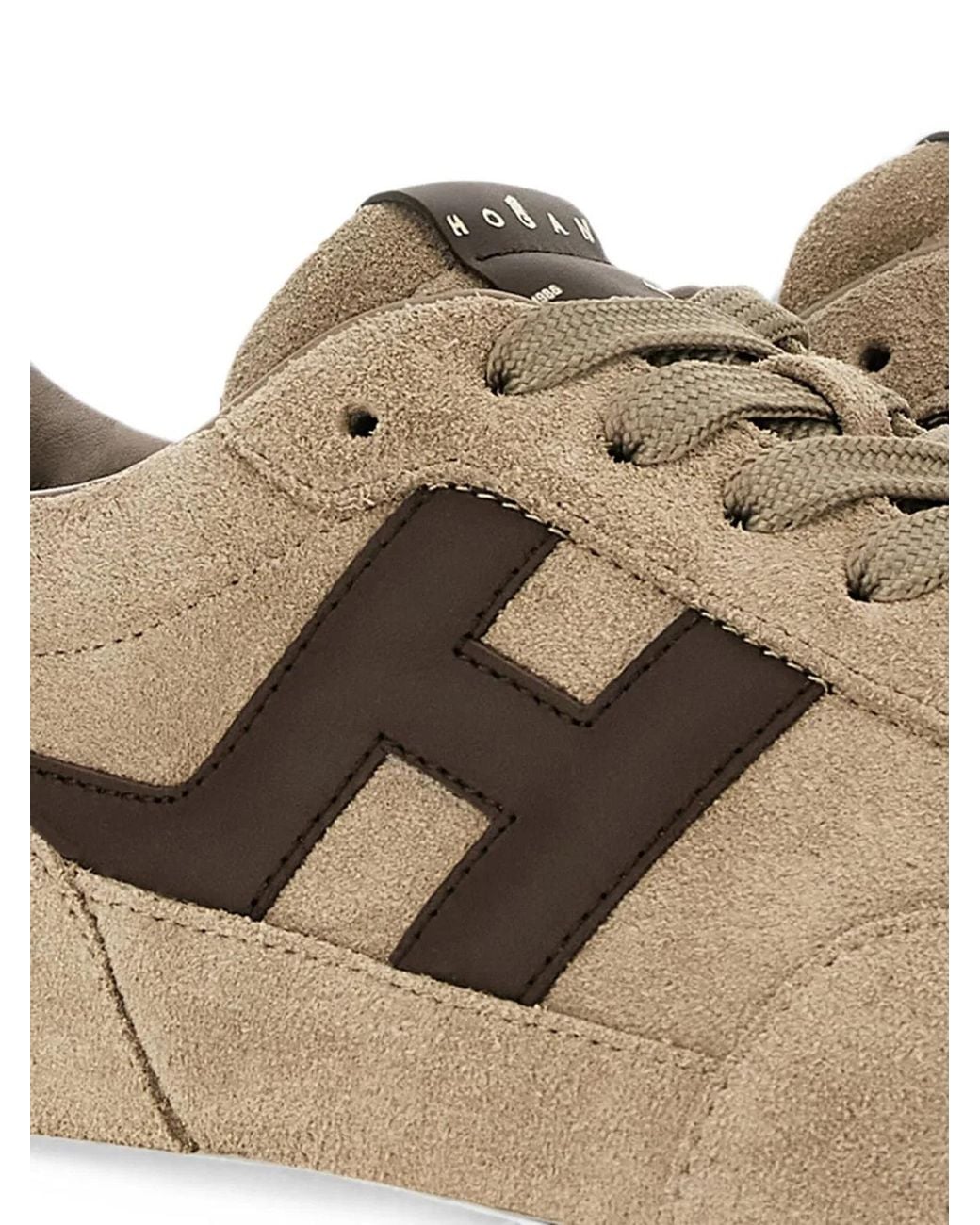 Hogan Brown Logo Sneakers for men