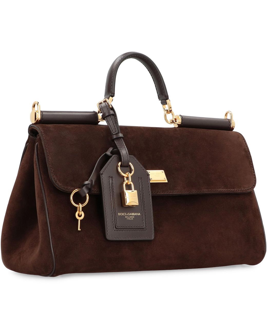 Dolce & Gabbana Brown Dolce & Gabbana My Sicily Suede Handbag
