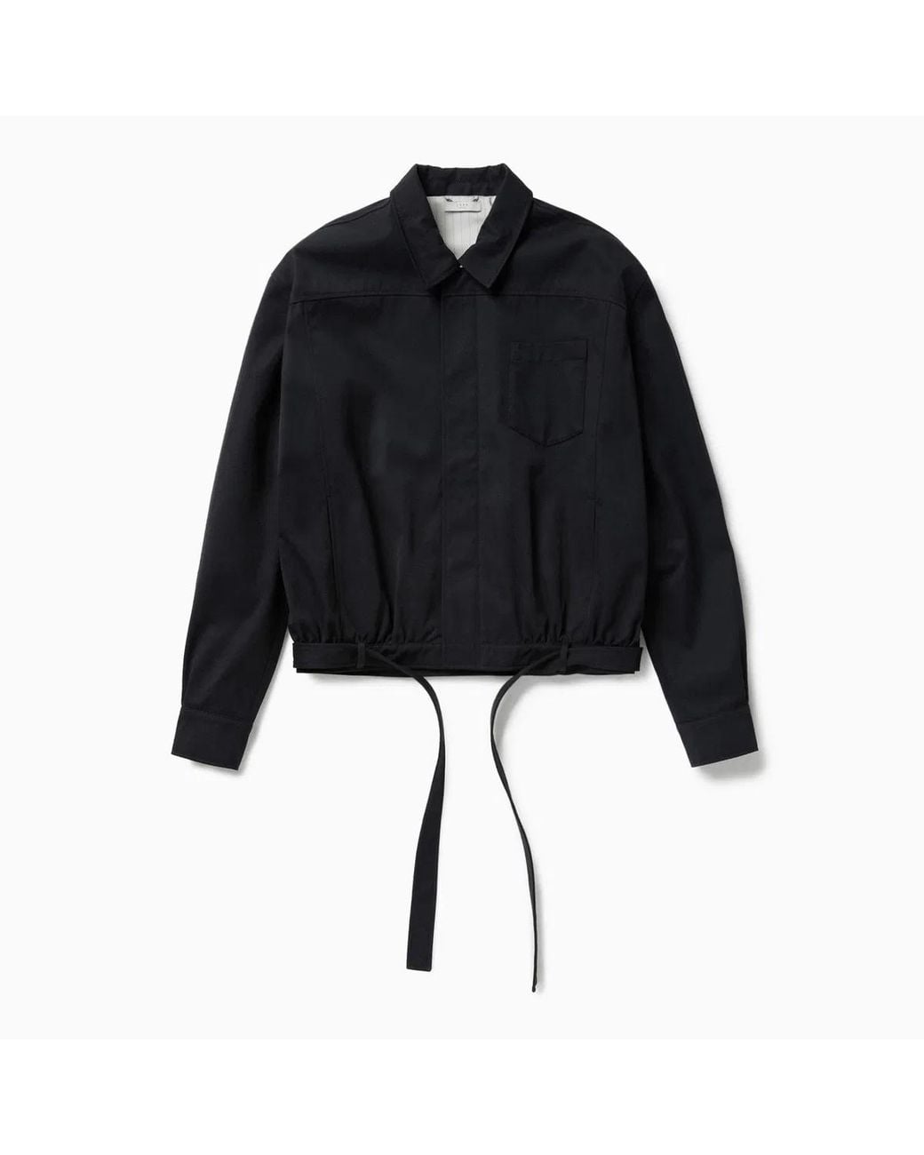 1989 STUDIO Black Dark Short Trench Jacket