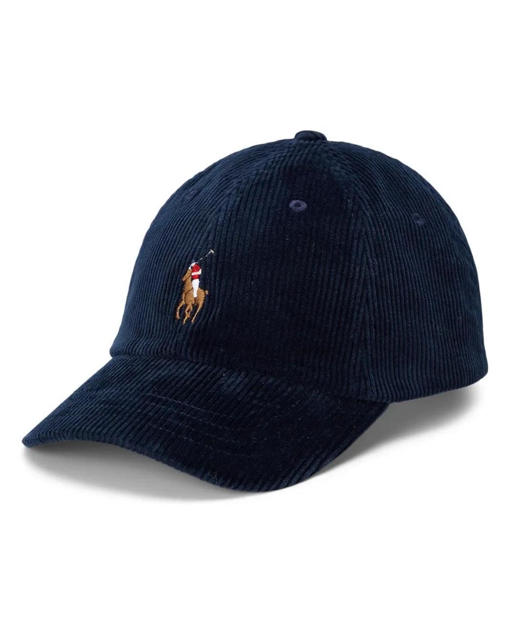 Polo Ralph Lauren Blue Corduroy Baseball Cap for men