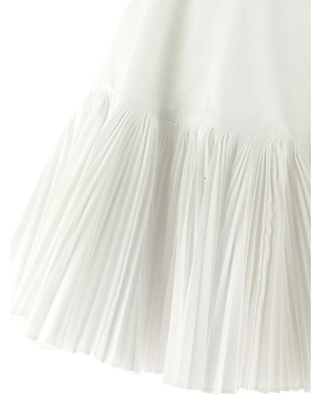 Giovanni bedin White Pleated Dress