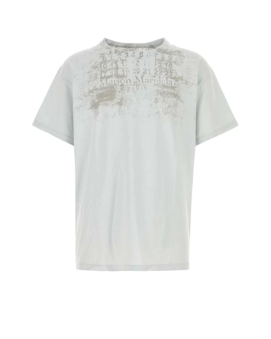 Maison Margiela White Graphic Print T-Shirt for men