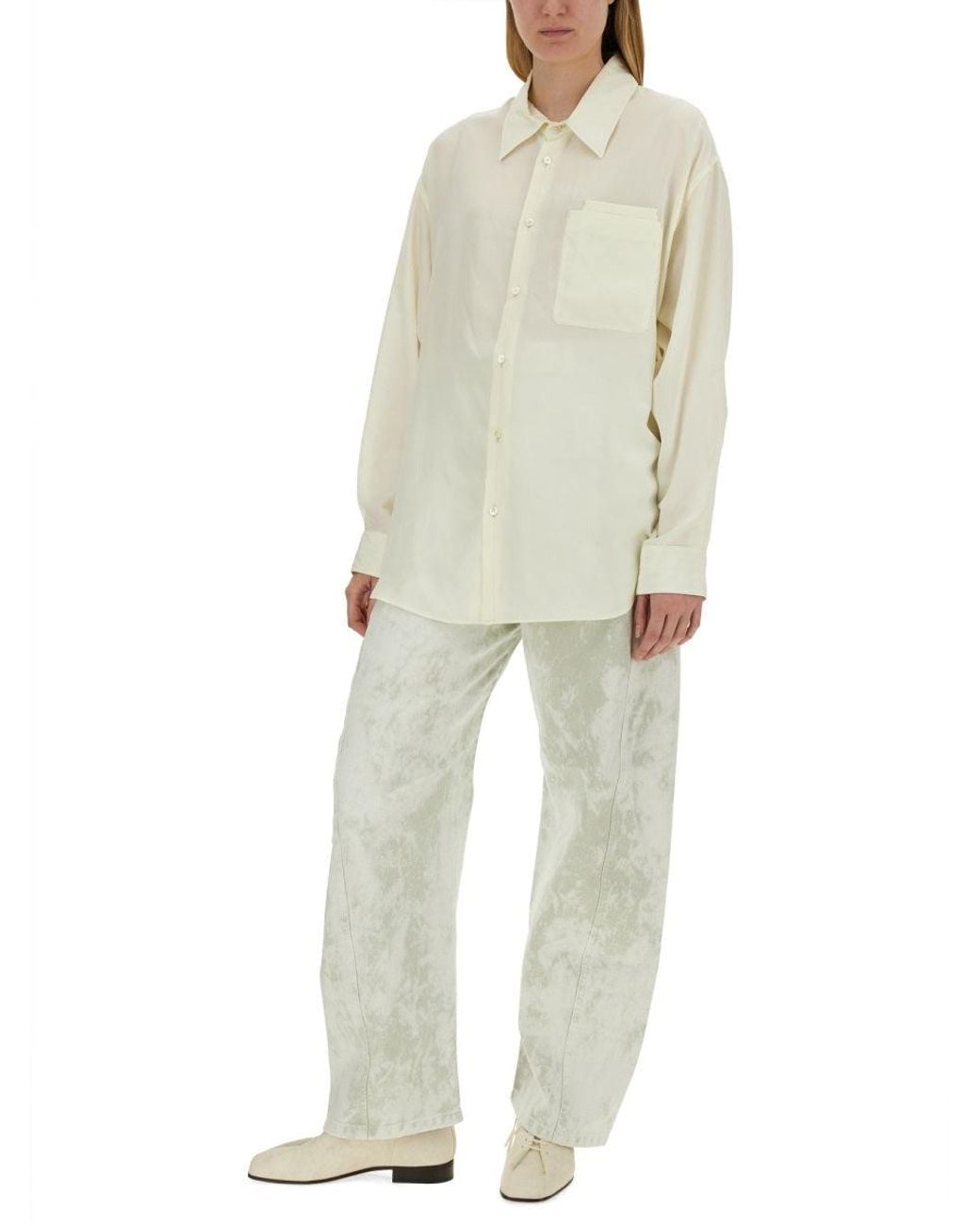 Lemaire Natural Lyocell Shirt