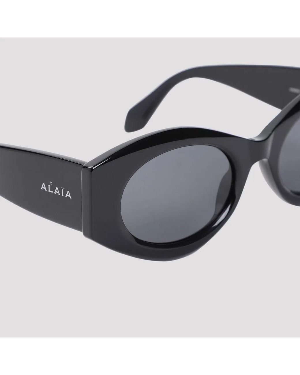 Alaïa Black Recycled Acetate Sunglasses