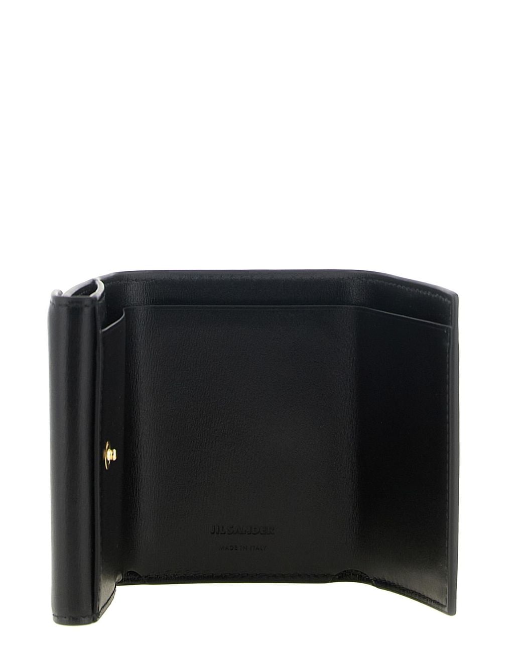 Jil Sander Black 'Cannolo' Mini Wallet