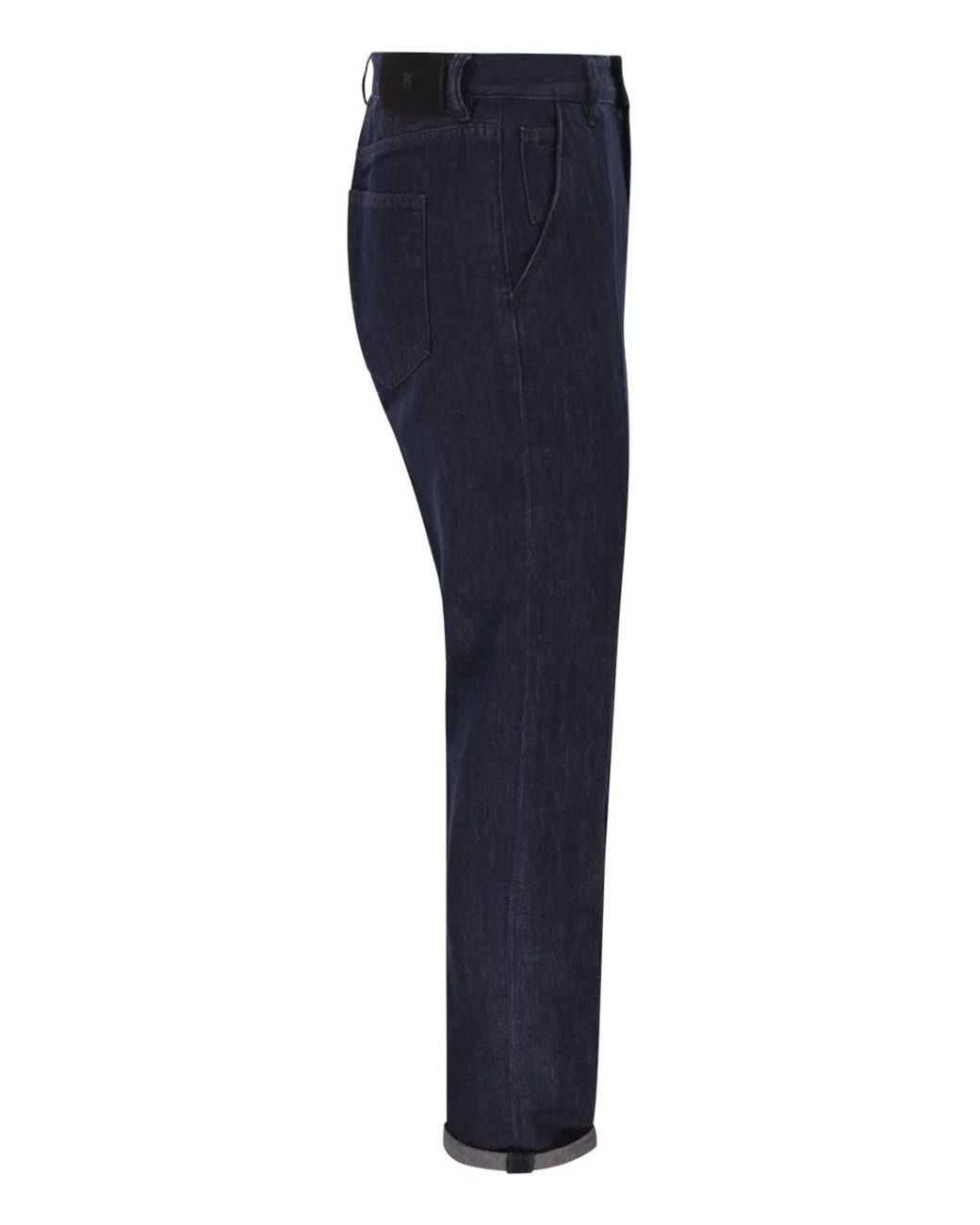 PT Torino Blue Tailored Cotton And Linen Blend Denim Jeans for men