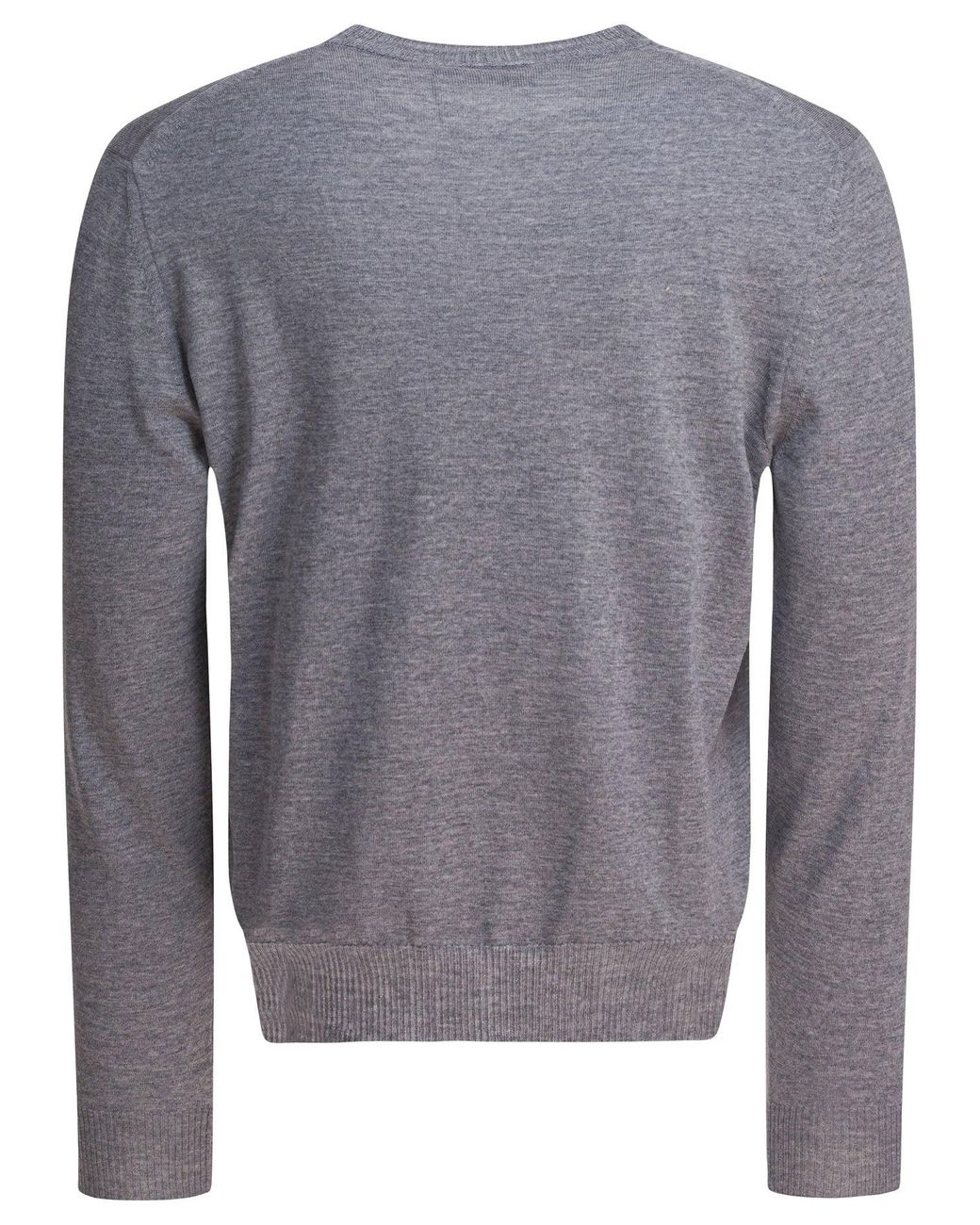 Alexander McQueen Blue Skull Pattern Sweater for men