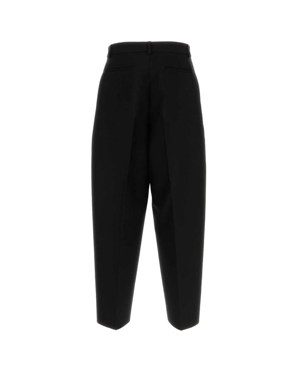 Valentino Garavani Black Wool Blend Pant for men