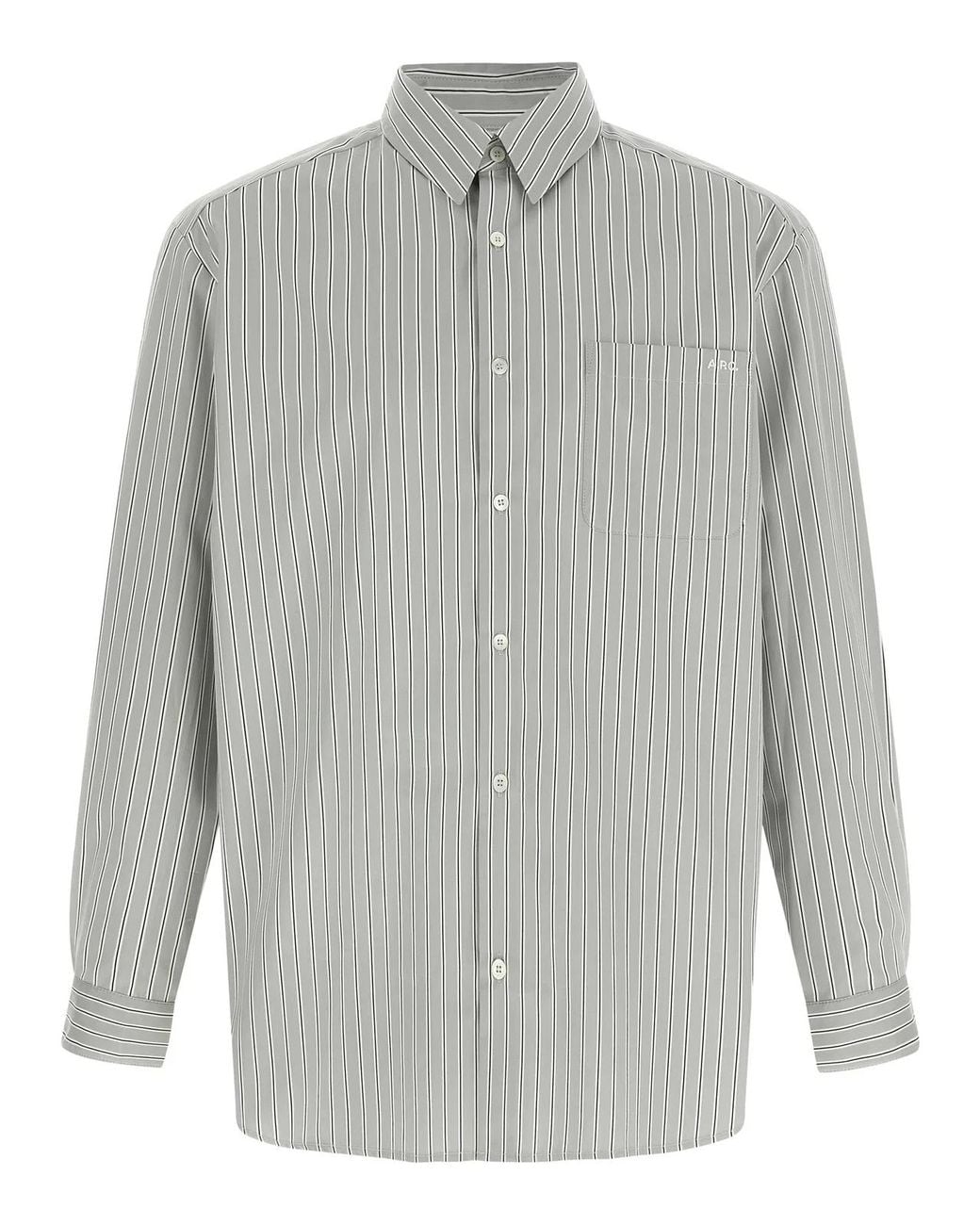 A.P.C. Gray 'Malo' Shirt for men