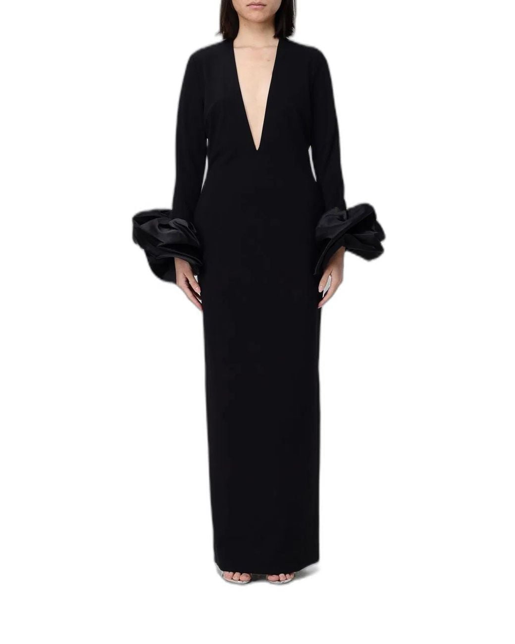 Solace London Black Valerie Maxi Dress