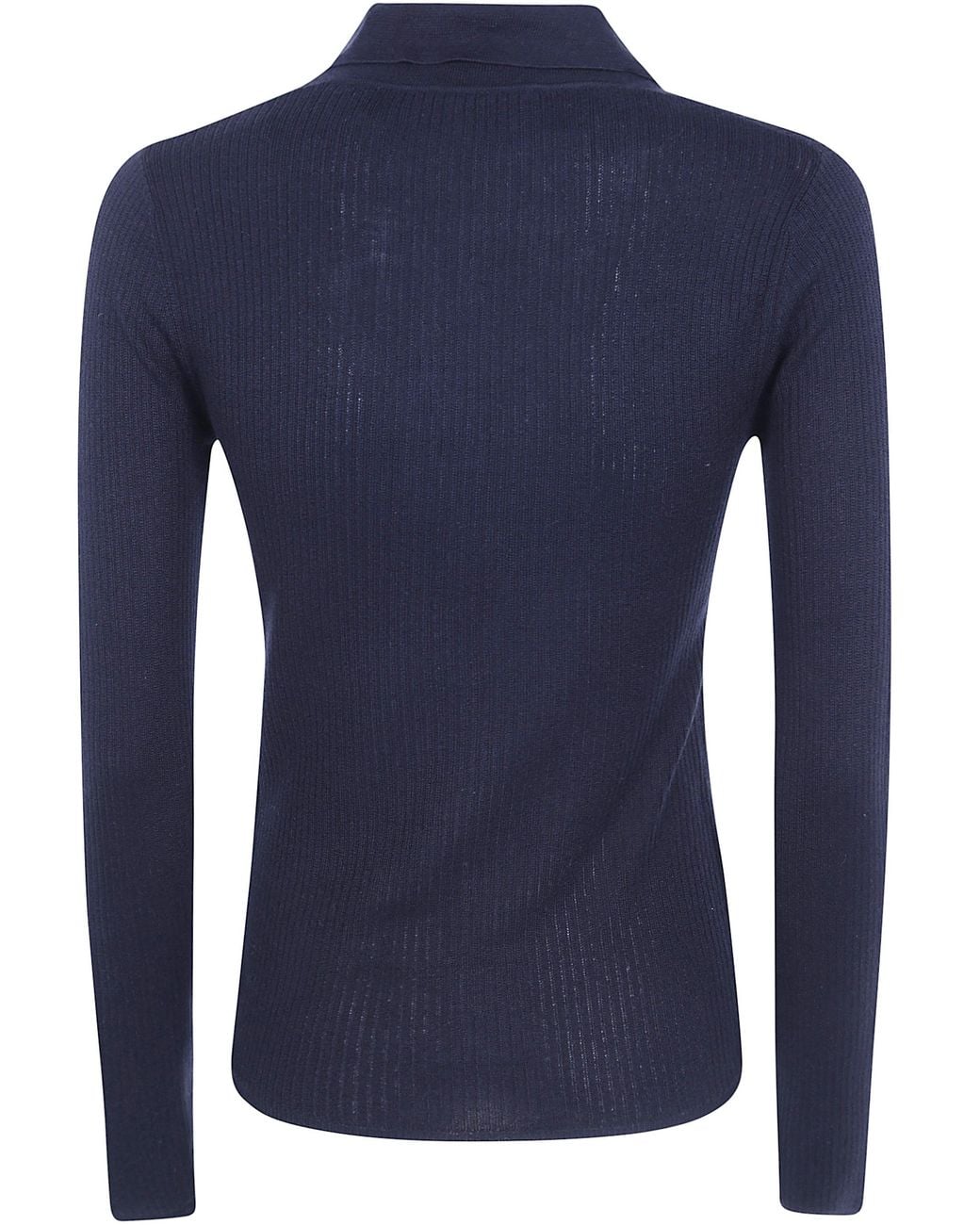 Max Mara Blue Gergo Cashmere And Silk Polo Shirt