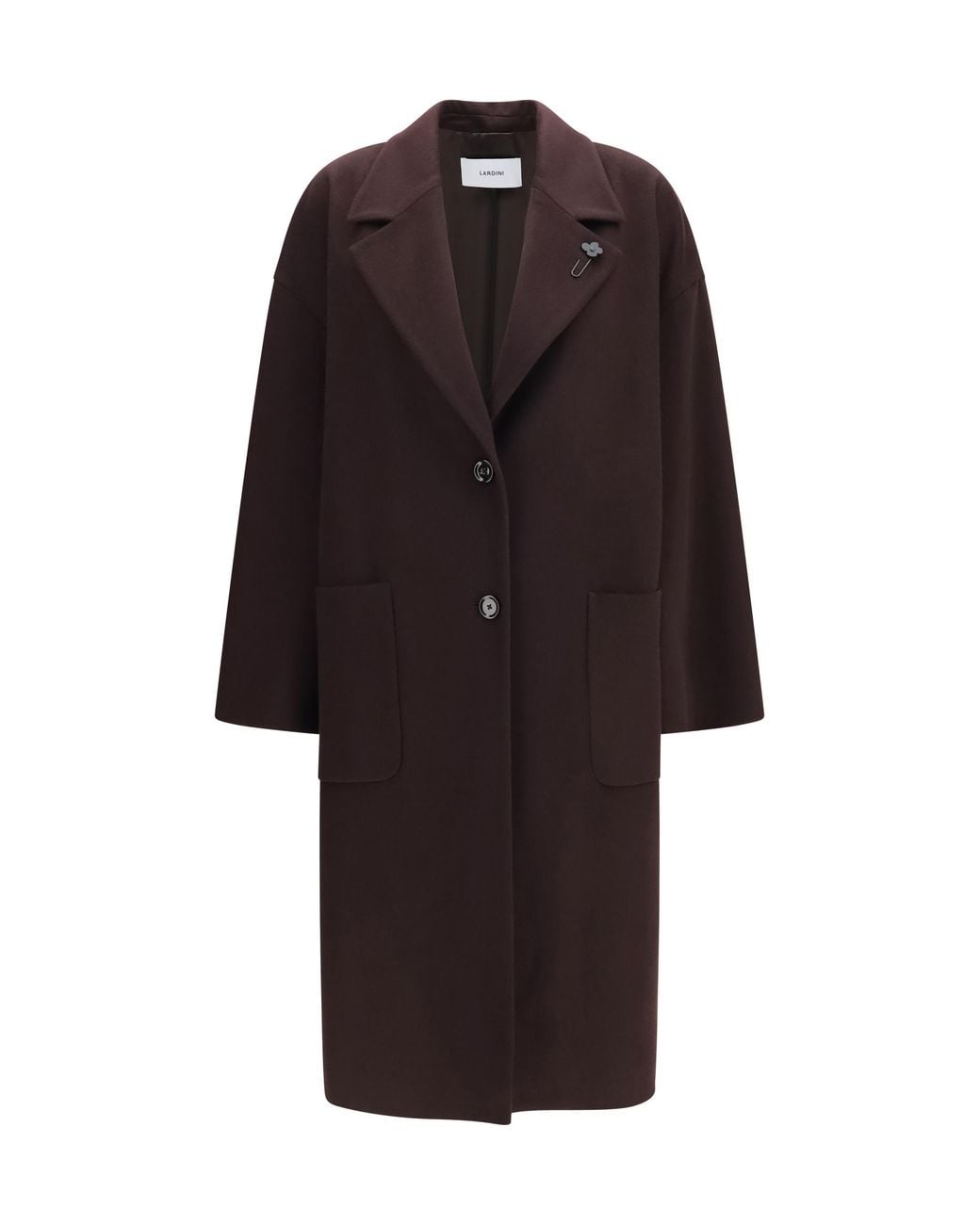 Lardini Multicolor Long Cashmere Coat