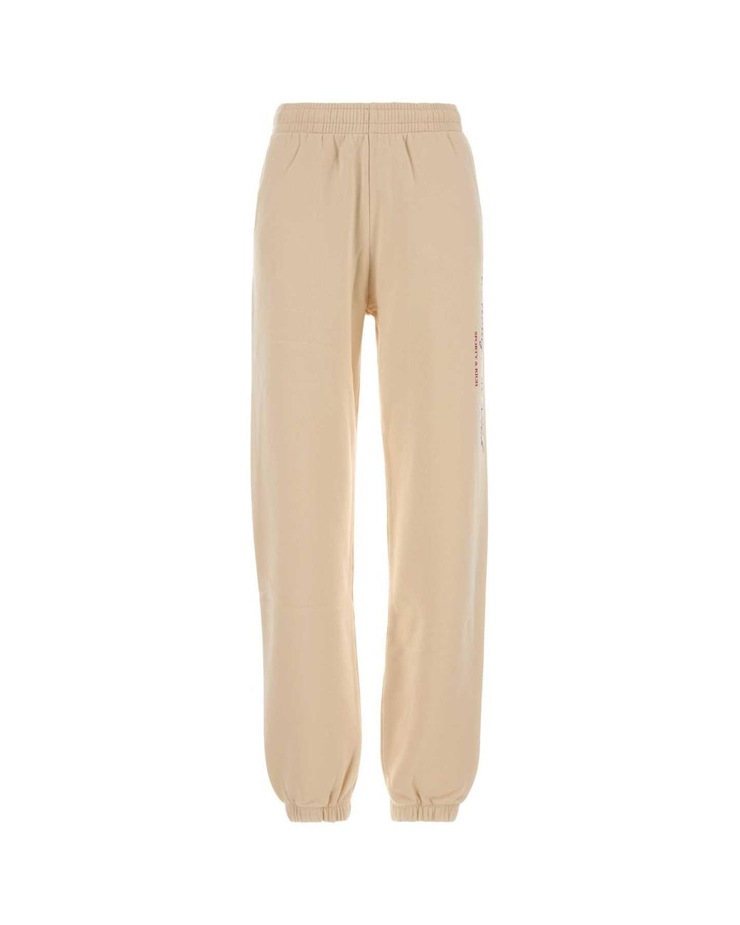 Sporty & Rich Natural Sporty Cotton Joggers