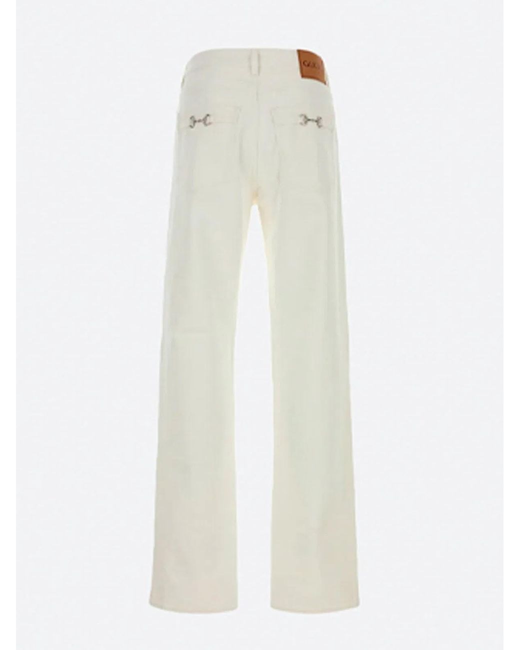 Gucci White Loose Fit Pants for men