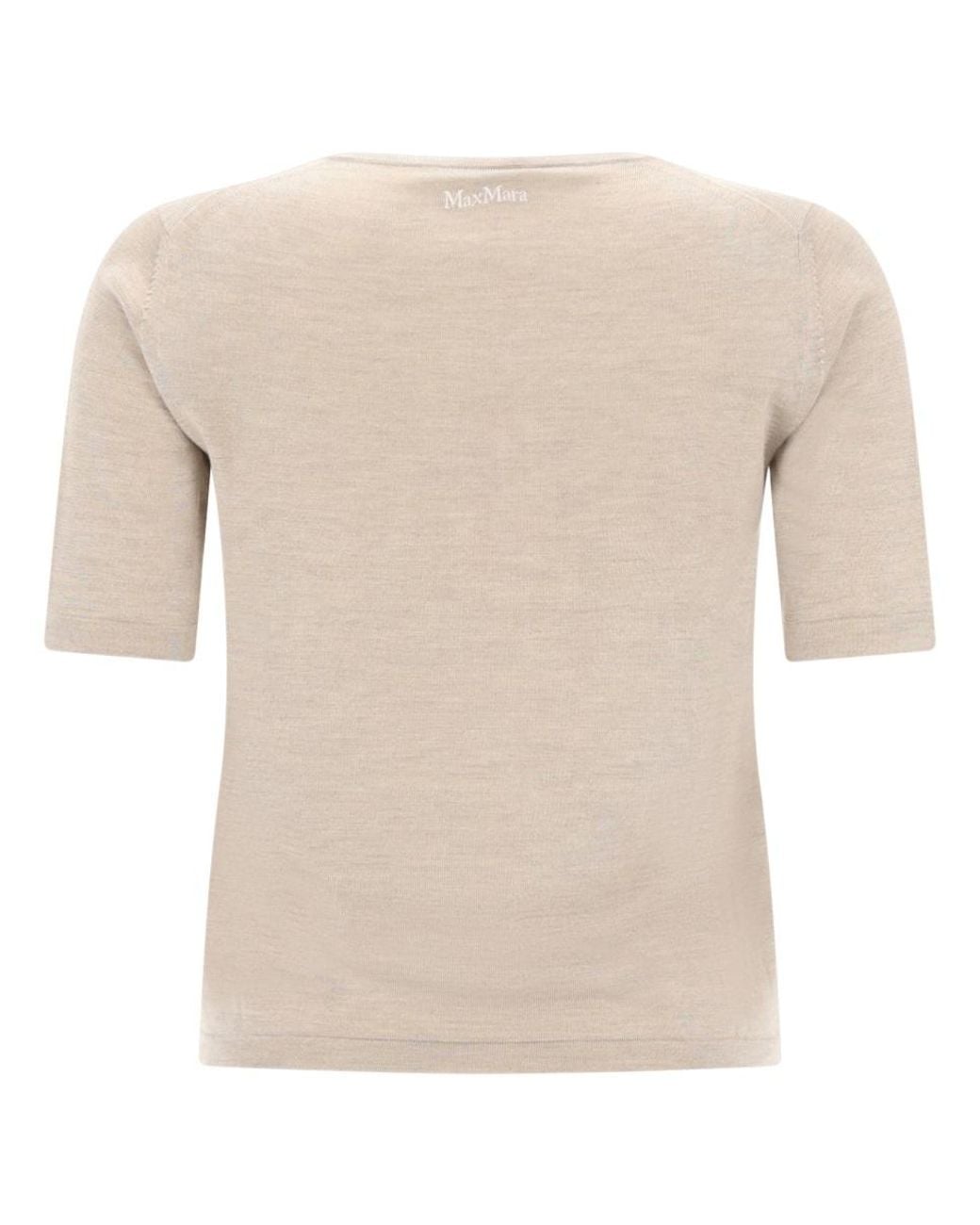 Max Mara White Silk Top