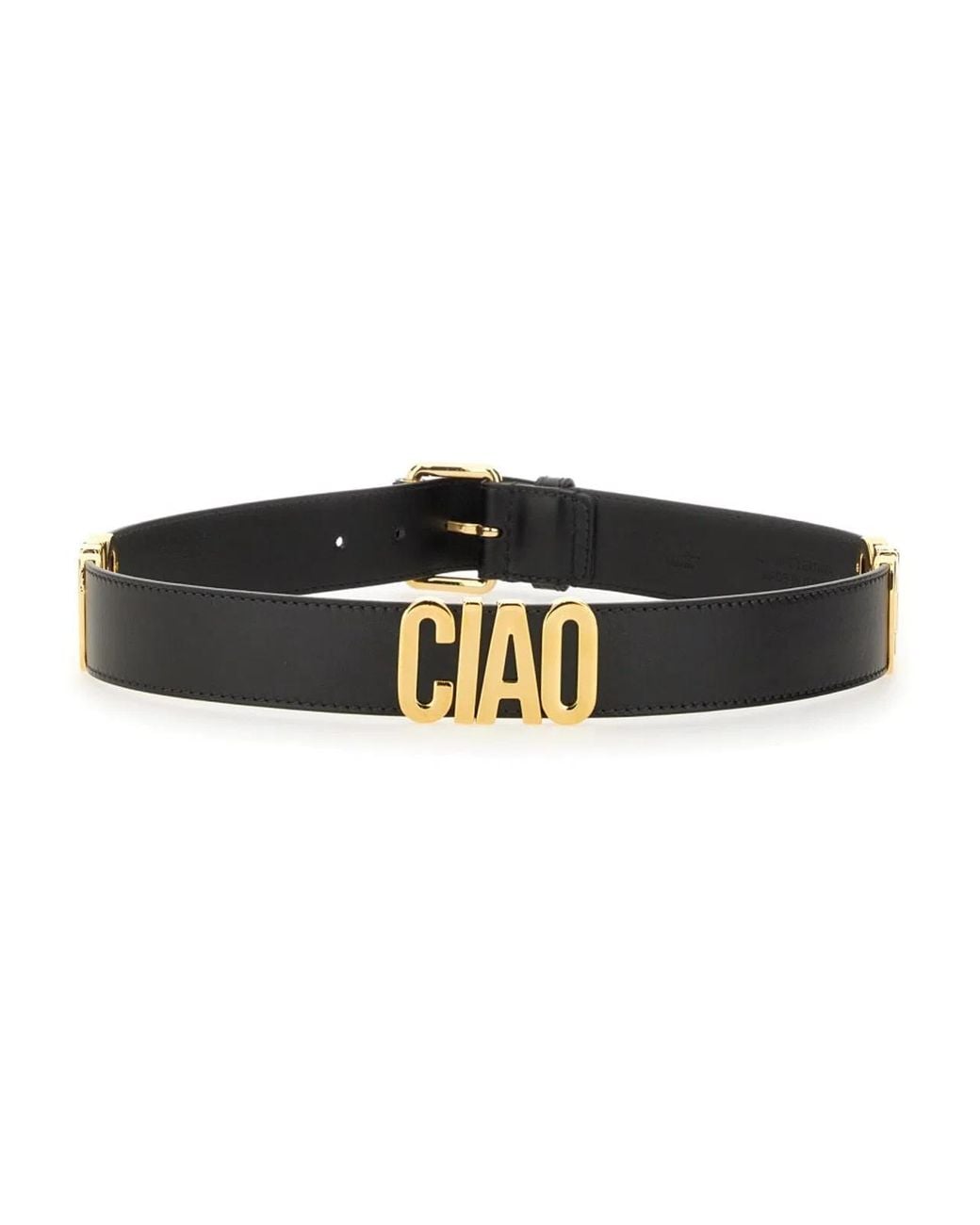 Moschino Couture Black Hello Belt