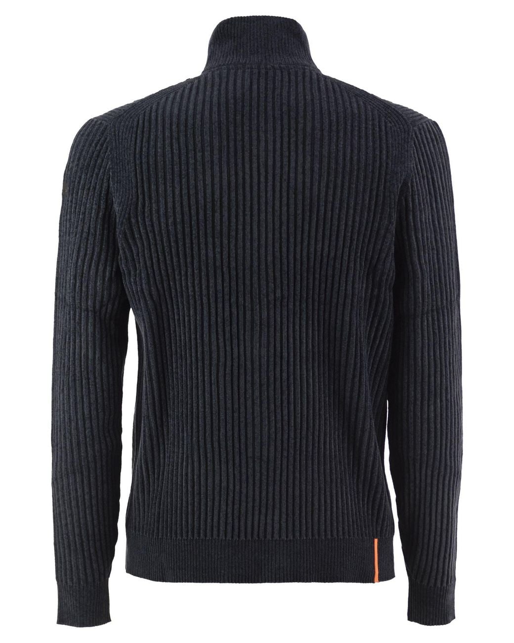 Rrd Blue Ribbed Zip-Up Cardigan for men