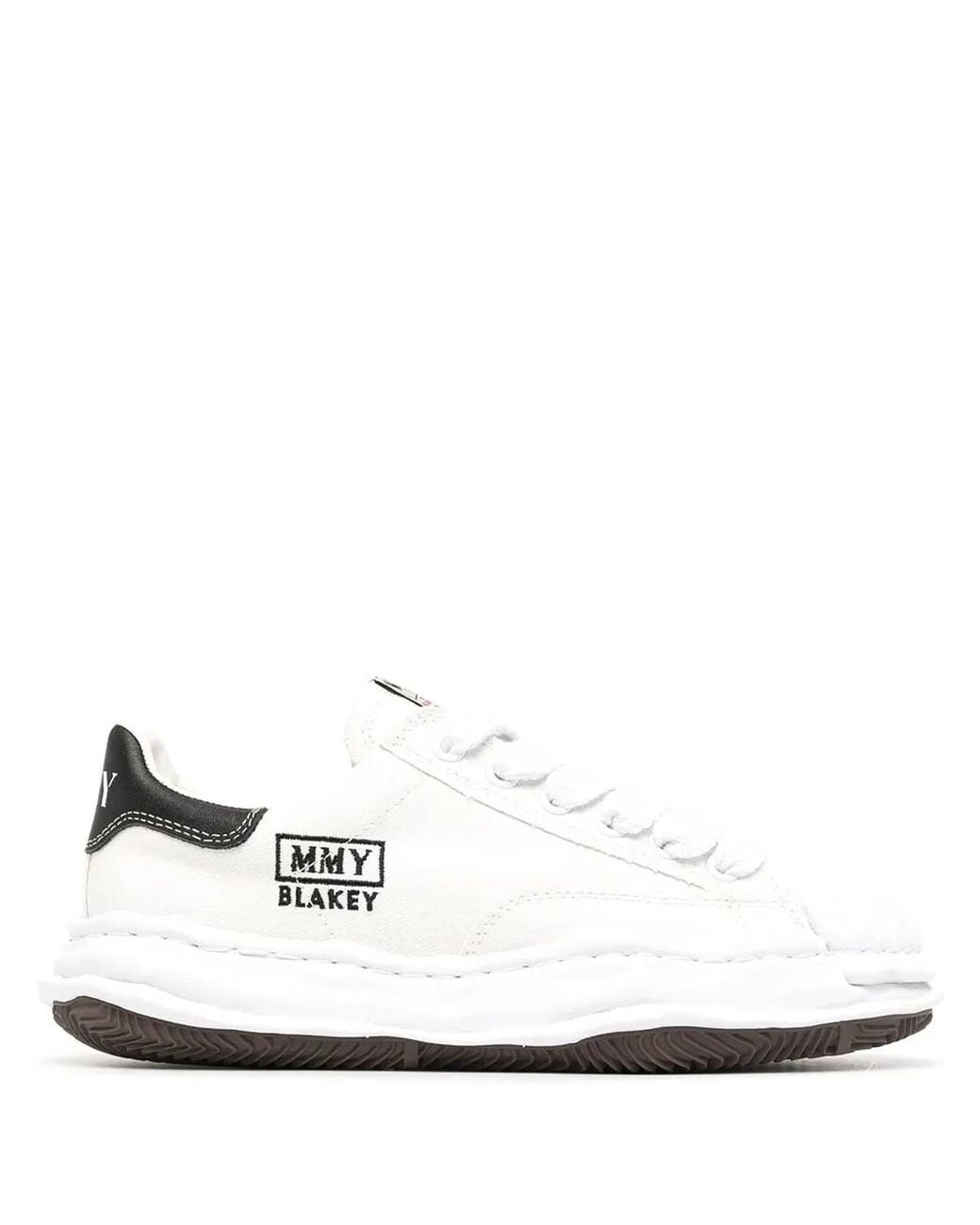 Maison Mihara Yasuhiro White Blakey Original Sole Canvas Low-Top Sneakers