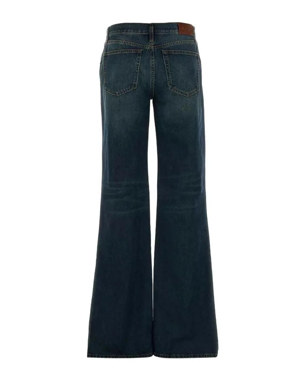 Gucci Blue Low Rise Bootcut Denim Pants